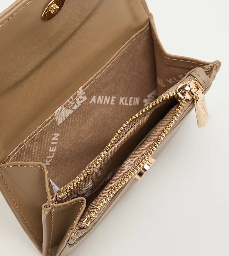 Anne Klein  Anne Klein Logo Detail Flap Wallet for Women | Best Price UAE